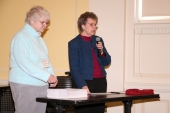 Marlene and Shirley - Shirley is talking about the great volunteers we have